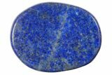 1.8" Polished Lapis Lazuli Flat Pocket Stone  - Photo 2